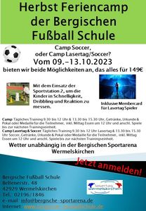 Lasertag & Soccer Herbst Feriencamp 2023